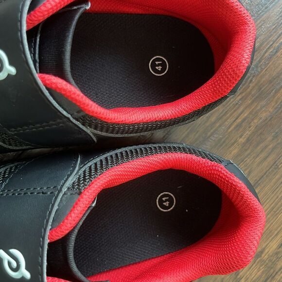 Peloton Clip In Cycling Biking Shoes Black and Red Size 41 - Picture 8 of 9